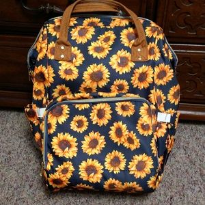 Sunflower diaper bag